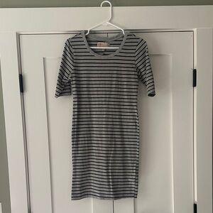 Philosophy Striped Gray Dress